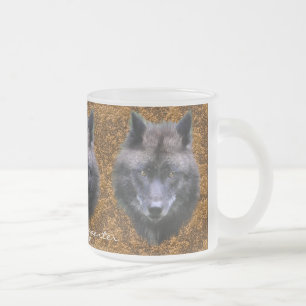 TAZA DE CRISTAL ESMERILADO PARTIDARIO GRIS DE WOLF