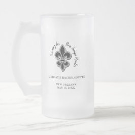 Taza De Cristal Esmerilado Partidos de la bachillerato blanco y negro