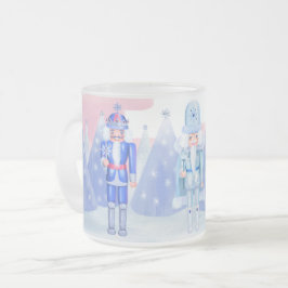 Taza De Cristal Esmerilado Pastel Nutcracker Kings