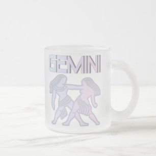 Taza De Cristal Esmerilado Pasteles de los géminis