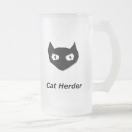 Taza De Cristal Esmerilado Pastor de Cat Boo