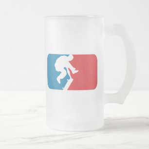 Taza De Cristal Esmerilado Patinador de la primera división