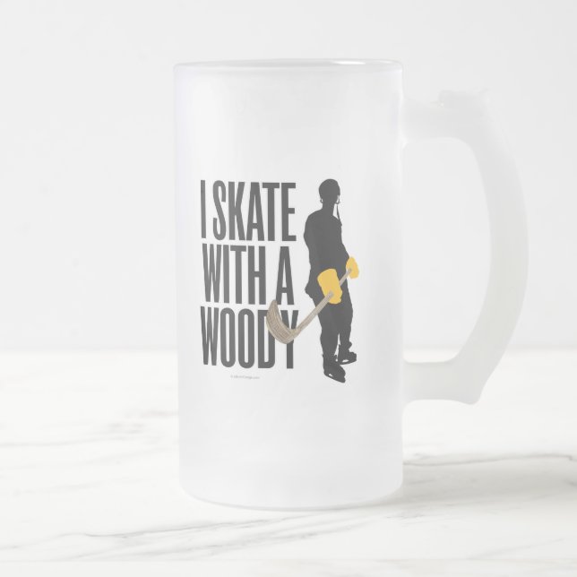 Taza De Cristal Esmerilado Patiné Con Una Cerveza De Vidrio Forestal De Woody (Derecha)