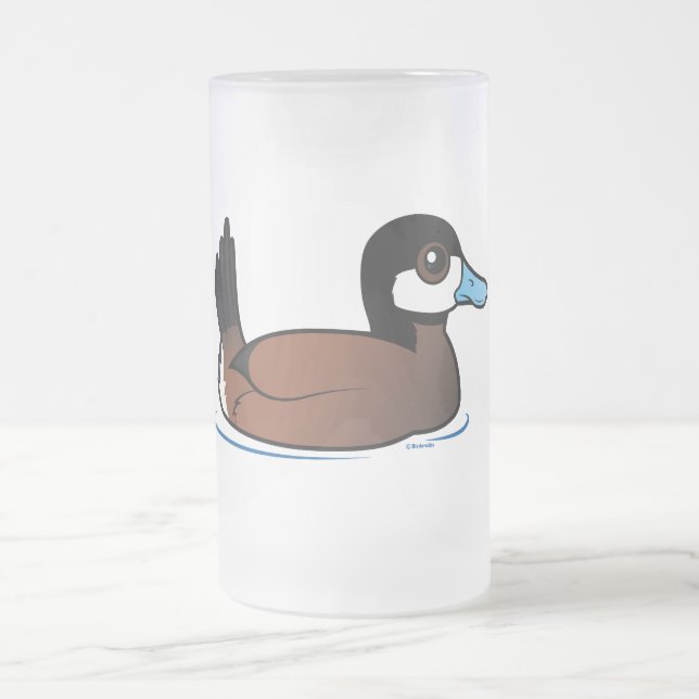 Taza De Cristal Esmerilado Pato rubicundo (Centro)