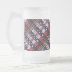 Taza De Cristal Esmerilado Patriótico