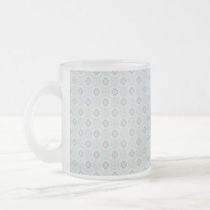 Taza De Cristal Esmerilado Patrón de concha seamless