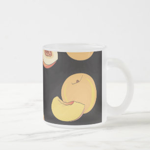 Taza De Cristal Esmerilado Patrón de melocotón 5
