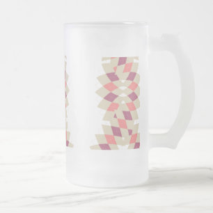 Taza De Cristal Esmerilado Patrón de remolque de diamantes