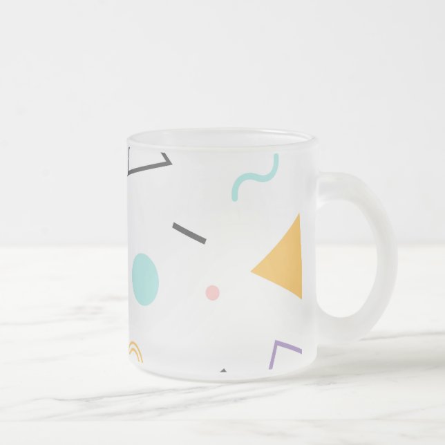 Taza De Cristal Esmerilado Patrón geométrico 31 (Derecha)