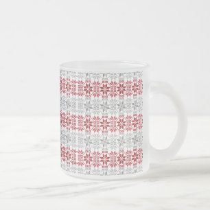 Taza De Cristal Esmerilado Patrón geométrico VIII del SUN matutino