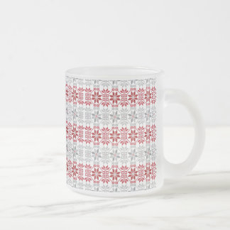 Taza De Cristal Esmerilado Patrón geométrico VIII del SUN matutino