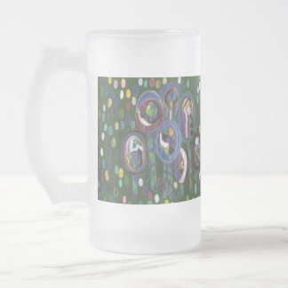 Taza De Cristal Esmerilado Patrón ovalado