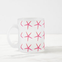 Patrones de Estrella de Mar Rosa Blanco Regalo Bon