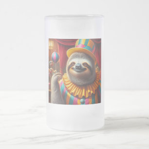 Taza De Cristal Esmerilado Payaso eslovaco