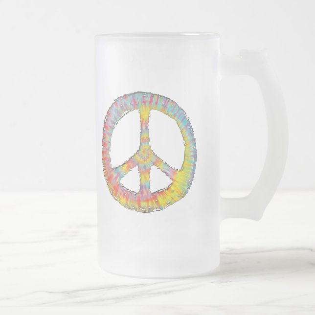 Taza De Cristal Esmerilado Paz 713 del teñido anudado (Derecha)