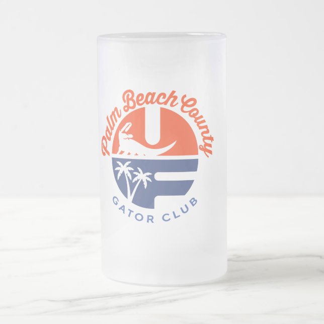 Taza De Cristal Esmerilado PBC Gator Club® Frost Beer Mug (Centro)