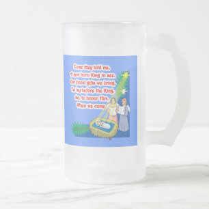 Taza De Cristal Esmerilado Pequeñas letras del muchacho del batería en las