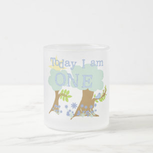 Taza De Cristal Esmerilado Pequeño Bluebird camisetas y regalos de cumpleaños