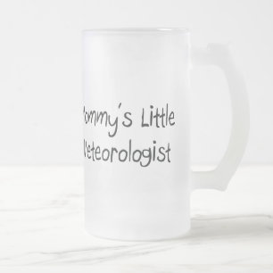 Taza De Cristal Esmerilado Pequeño meteorólogo de Mommys
