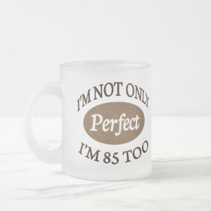 Taza De Cristal Esmerilado Perfeccione 85 años