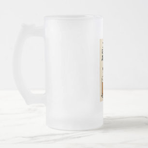 Taza De Cristal Esmerilado Perro