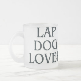 Taza De Cristal Esmerilado perro, amor de cachorros