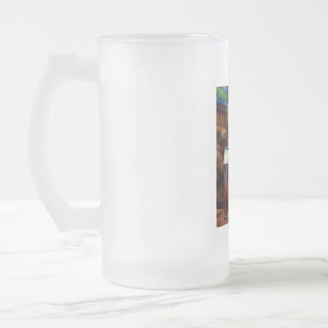 Taza De Cristal Esmerilado Perro de St. Pat (Izquierda)