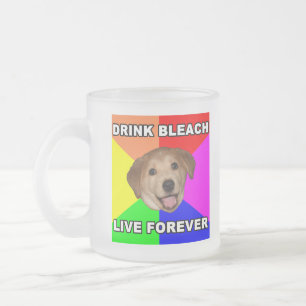 Taza De Cristal Esmerilado Perro del consejo