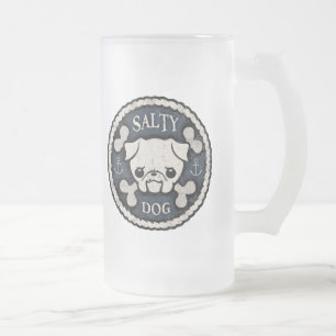 Taza De Cristal Esmerilado Perro salado - BD