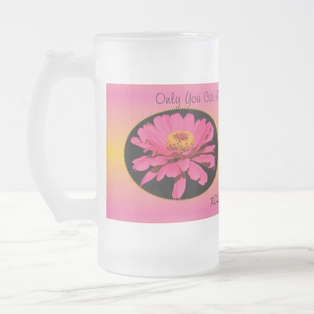 Taza De Cristal Esmerilado Persiguiendo sueños (Izquierda)