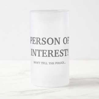 TAZA DE CRISTAL ESMERILADO ¡PERSONA DE INTERÉS!