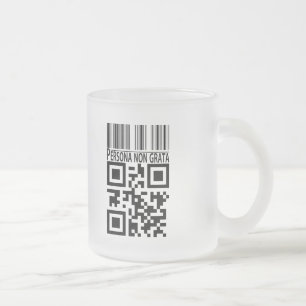 Taza De Cristal Esmerilado Persona no grata