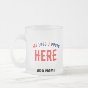 TAZA DE CRISTAL ESMERILADO PERSONALIZABLE MODERNO ESTILO BLANCO VERIFICADO MA