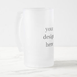 Taza De Cristal Esmerilado Personalización o Personalizar