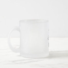 Taza De Cristal Esmerilado Personalización o Personalizar