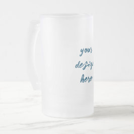 Taza De Cristal Esmerilado Personalización o Personalizar