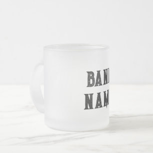 Taza De Cristal Esmerilado Personalizado Band Merch