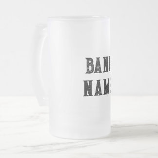Taza De Cristal Esmerilado Personalizado Band Merch