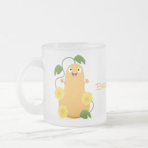 Taza De Cristal Esmerilado Personalizado de calabaza de calabaza de marihuana