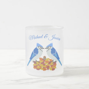 Taza De Cristal Esmerilado Personalizado de la boda de la caída de los gritos