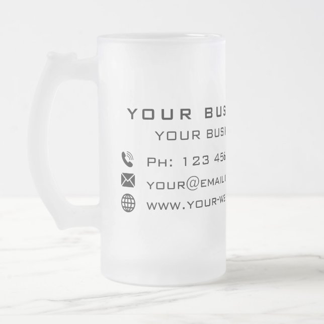 Taza De Cristal Esmerilado Personalizado de promoción de negocios Cerveza de  (Izquierda)