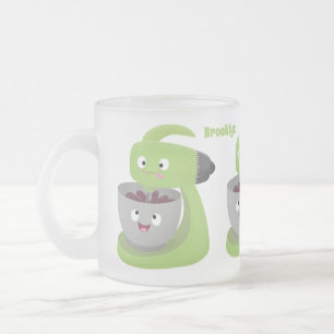 Taza De Cristal Esmerilado Personalizado de utensilios de cocina para mezclad