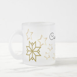 Taza De Cristal Esmerilado Personalizado Frosted Mug con nombre editable por 