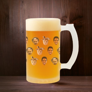 Taza De Cristal Esmerilado Personalizado gracioso papá de 3 niños foto