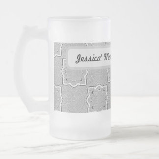 Taza De Cristal Esmerilado Personalizado Morning Latte Mug