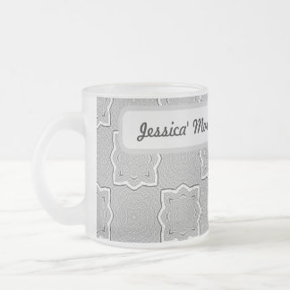 Taza De Cristal Esmerilado Personalizado Morning Latte Mug
