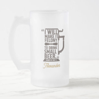Taza De Cristal Esmerilado Personalizado Simple Moderno Cita De Avena Gracios