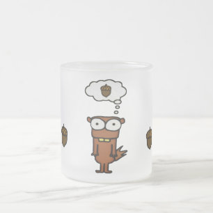 Taza De Cristal Esmerilado Personalizado Squirrel