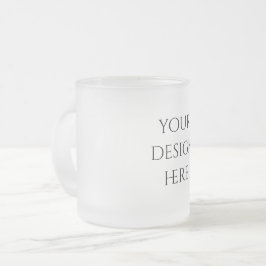 Taza De Cristal Esmerilado Personalizar o personalizar 