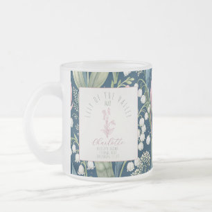 Taza De Cristal Esmerilado Personalized May Birth Flower